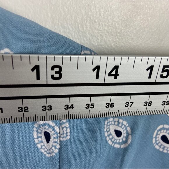 Lulus Secret Paradise Blue Print Shift Dress Size XS Bohemian Mini Festival Boho - Picture 13 of 15